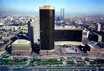 中国国际贸易中心 壮观 独立 摩天楼,鸟瞰北京图片-首都风光图,首都风光,鸟瞰北京,